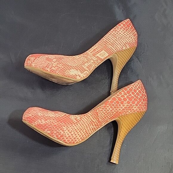 MADISON MALIA ROUND TOE SLIP-ON WOMEN"S HIGH HEEL  TWO TONE WOMEN"S SHOE - Picture 9 of 14